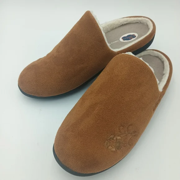 Indoor/Outdoor Slippers Camel Color Womens 9W Dr. Comfort - Picture 1 of 9